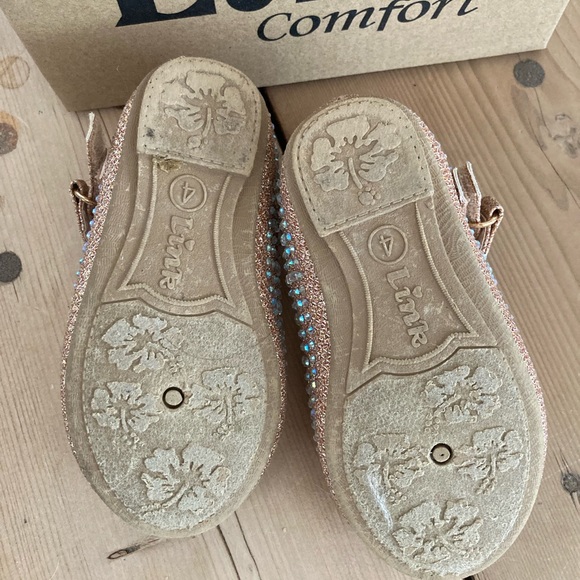 Rose Gold bedazzled mirror toddler wedding shoes - Picture 5 of 8